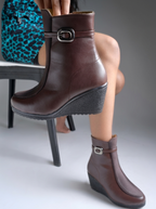 Round Toe Zip Regular Boots