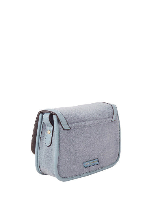 London Colourblocked Buckle Detail Small Structured Satchel Bag
