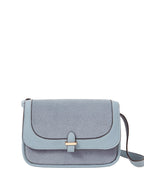 London Colourblocked Buckle Detail Small Structured Satchel Bag