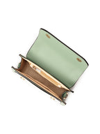 Colourblocked Adjustable Strap Structured Satchel Bag