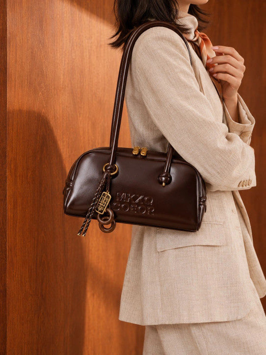 PU Structured Shoulder Bag