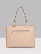 Animal Textured Structured Tote Bag