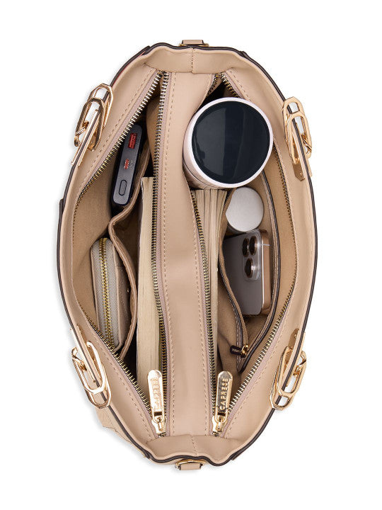 Animal Textured Structured Tote Bag