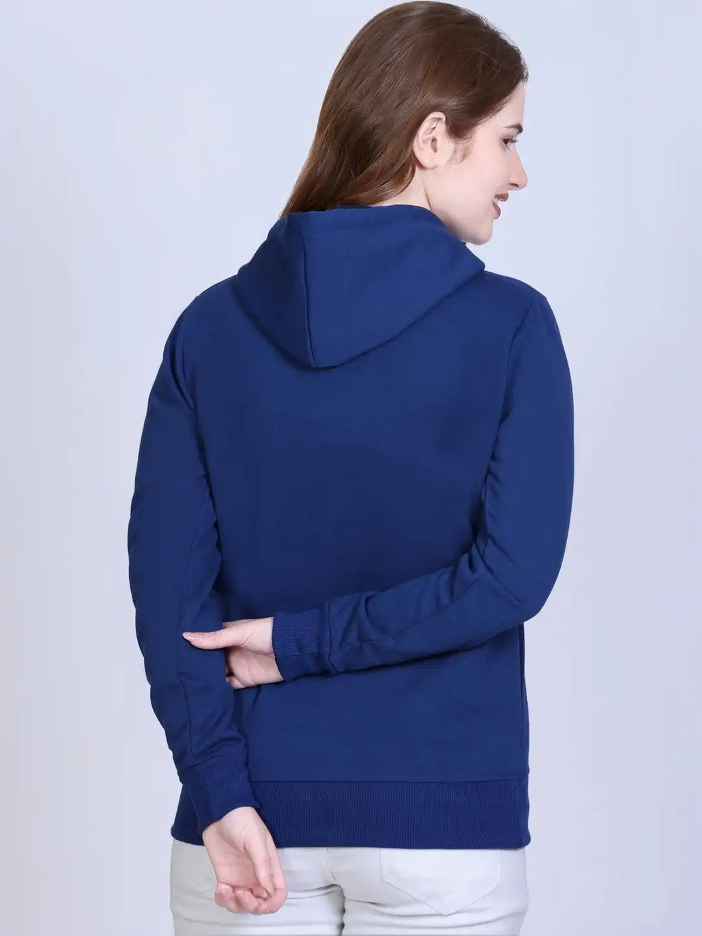 Women Printed Hooded Sweatshirt