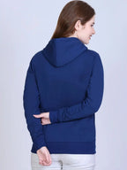 Women Printed Hooded Sweatshirt