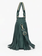 Bucket Handheld Bag with Fringed