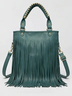 Bucket Handheld Bag with Fringed