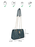 Oceanic Quilted Small Structured Shoulder Bag