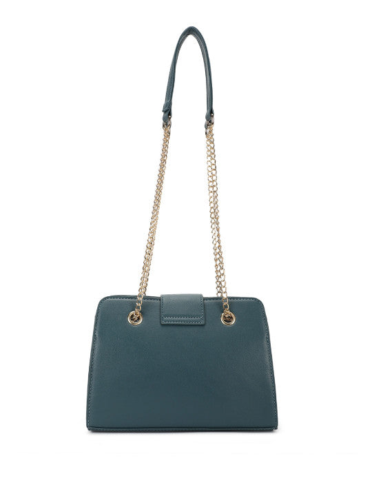 Oceanic Quilted Small Structured Shoulder Bag