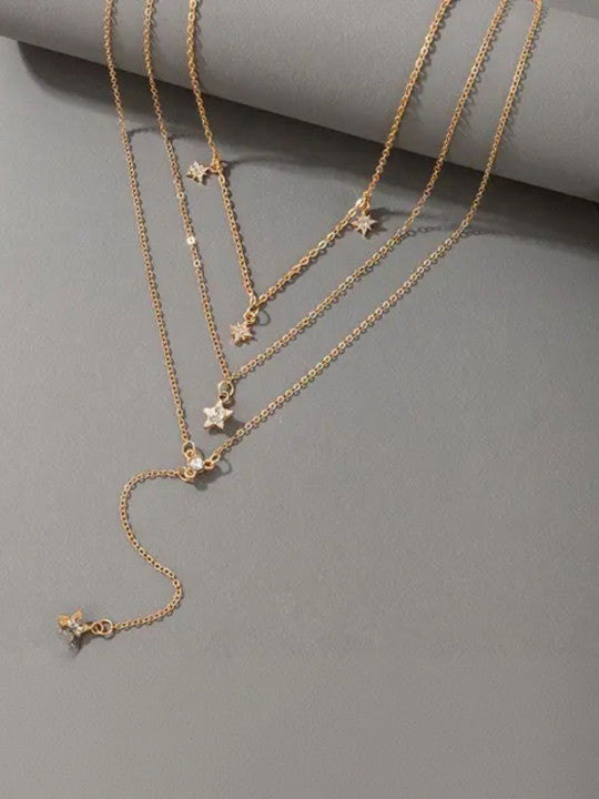 Gold-Plated Layered Necklace
