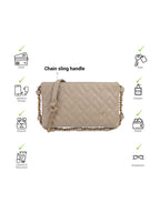 Quilted Structured Sling Bag