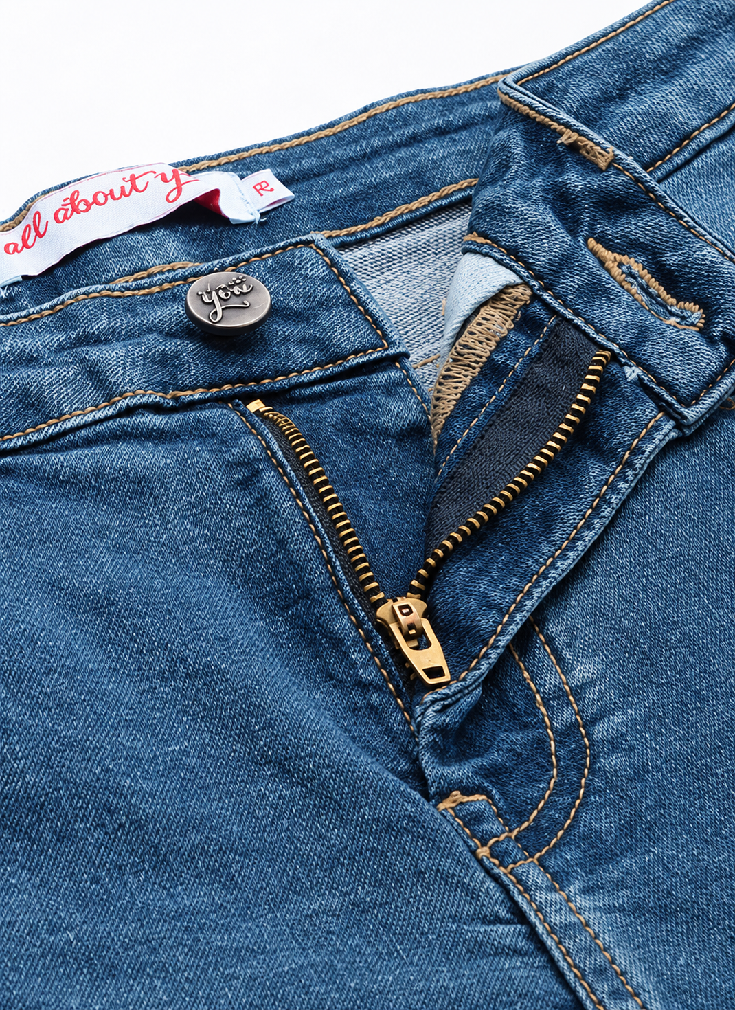 Women Bootcut Light Fade Stretchable Mid-Rise Jeans