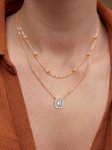 Brass Silver-Plated Layered Necklace