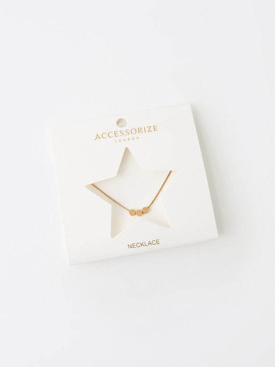 Gold-Toned Brass Gold-Plated Necklace