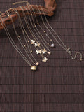 Set Of 6 Gold-Plated Necklace