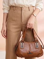 Solid Structured Sling Bag