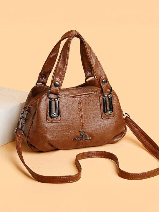 Solid Structured Sling Bag