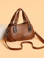Solid Structured Sling Bag