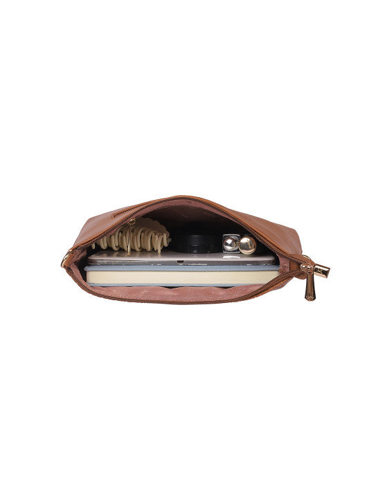 Textured Structured Sling Bag