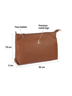 Textured Structured Sling Bag
