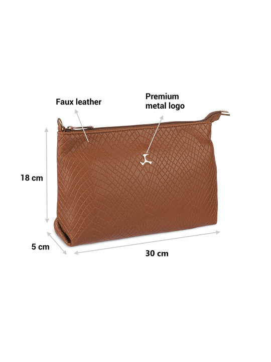 Textured Structured Sling Bag