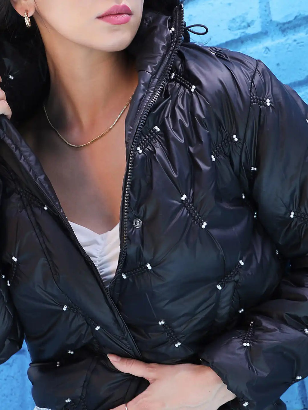 Windcheater Self Design Quilted Jacket