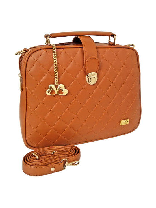 PU Structured Handheld Bag with Quilted