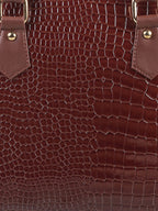 Animal Textured Medium Structured Handheld Bag