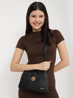 Solid Structured Sling Bag