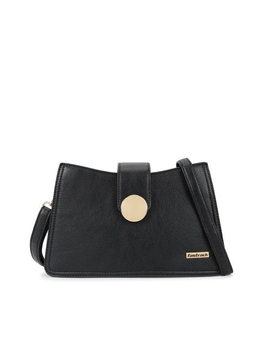 Solid Structured Sling Bag