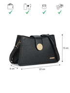 Solid Structured Sling Bag