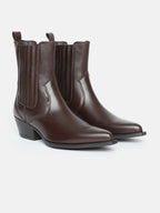 The Life Co. Women Block Heels Solid Boots