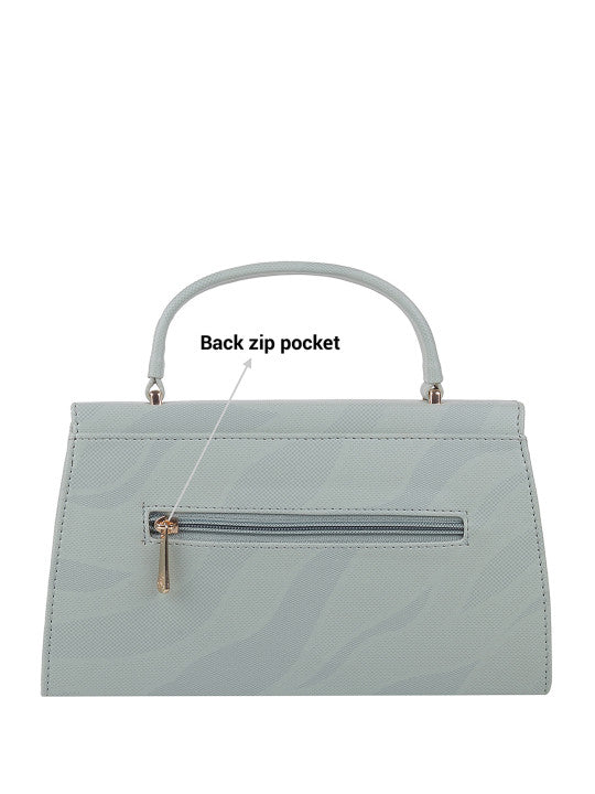 Textured Small Swagger Satchel Bag