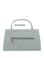 Textured Small Swagger Satchel Bag