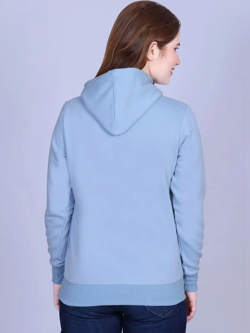 Women Printed Hooded Sweatshirt