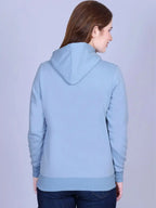 Women Printed Hooded Sweatshirt