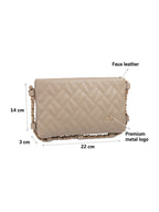 Quilted Structured Sling Bag