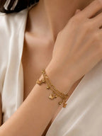 Women Gold-Plated Charm Bracelet