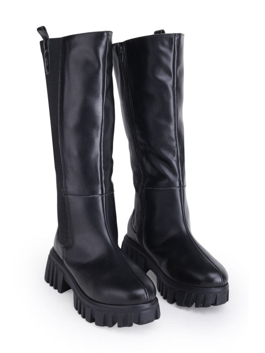Women Round Toe Zip Winter Boots