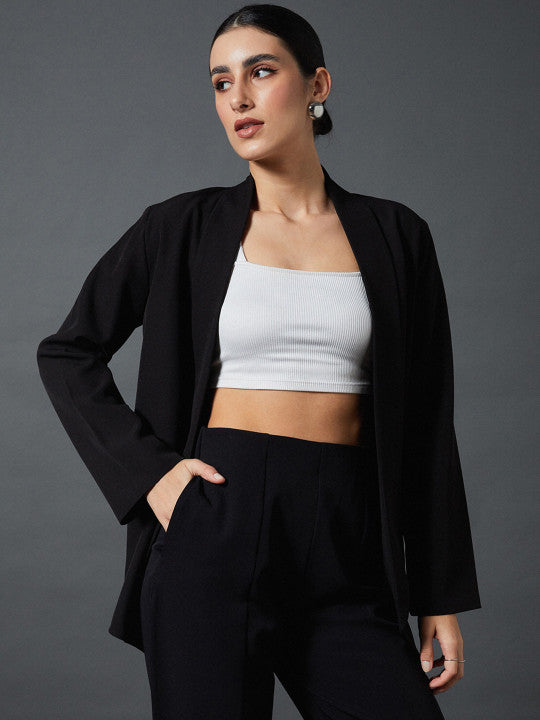 Comfort Fit Shawl Collar Front Open Blazer