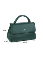 Detachable Strap Zip Detail Structured Satchel Bag
