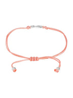 Silver-Plated Crystals-Studded Wraparound Bracelet