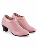 Women Textured Pointed Toe Regular Boots