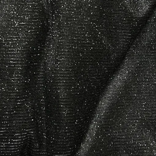 Black Shimmer Parallel Trousers