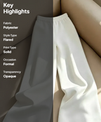 White High-Rise Pleated Pants