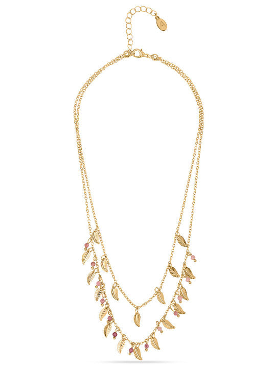 Layered Leaf Necklace