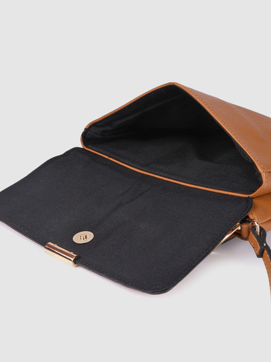 Cassie Solid Structured Sling Bag