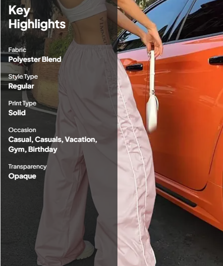 Drawstring Casual Trousers