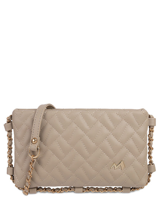 Quilted Structured Sling Bag