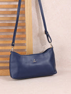 Solid Small Structured Shoulder Bag